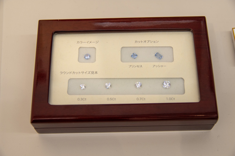 Box of diamonds made from a person's ashes.