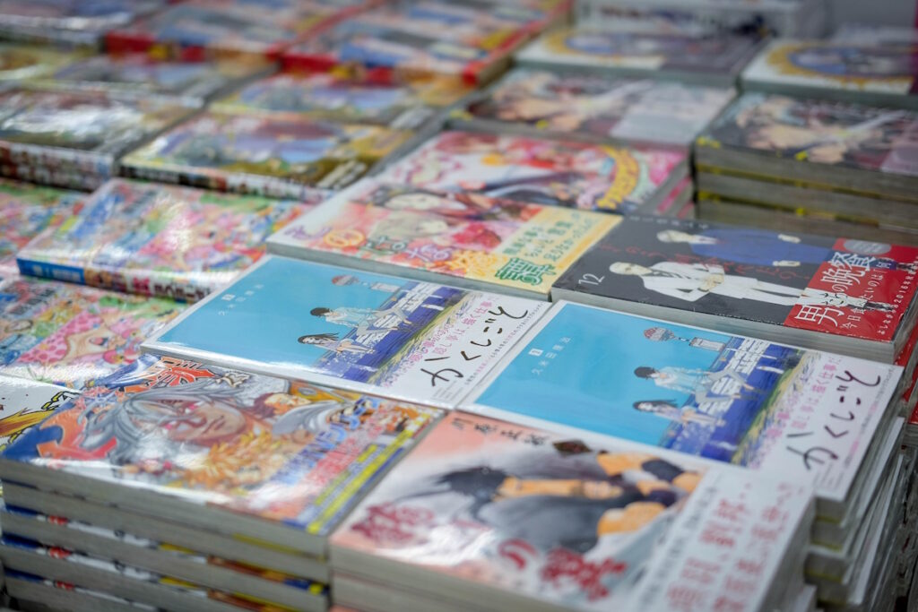 Manga for sale in Japan
